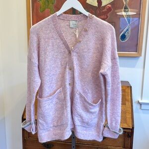 ALYSI Super Kid Mohair Cardigan- Unicorn